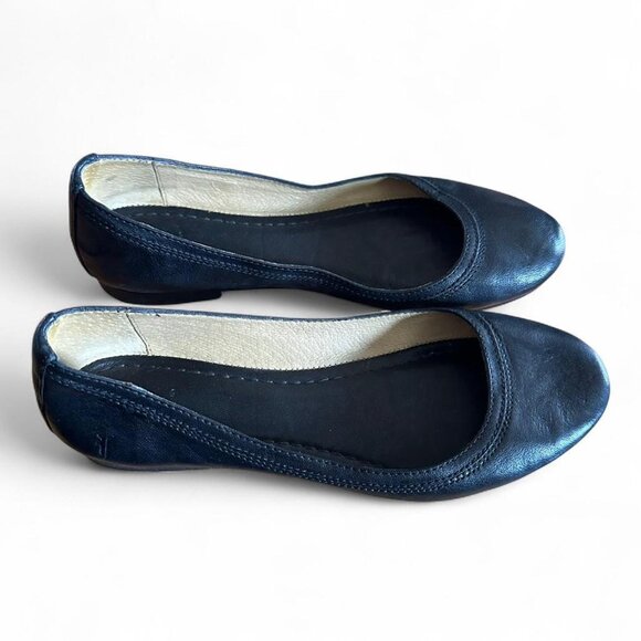 Frye Carson Ballet Flat - Black Size 8 - Picture 7 of 8